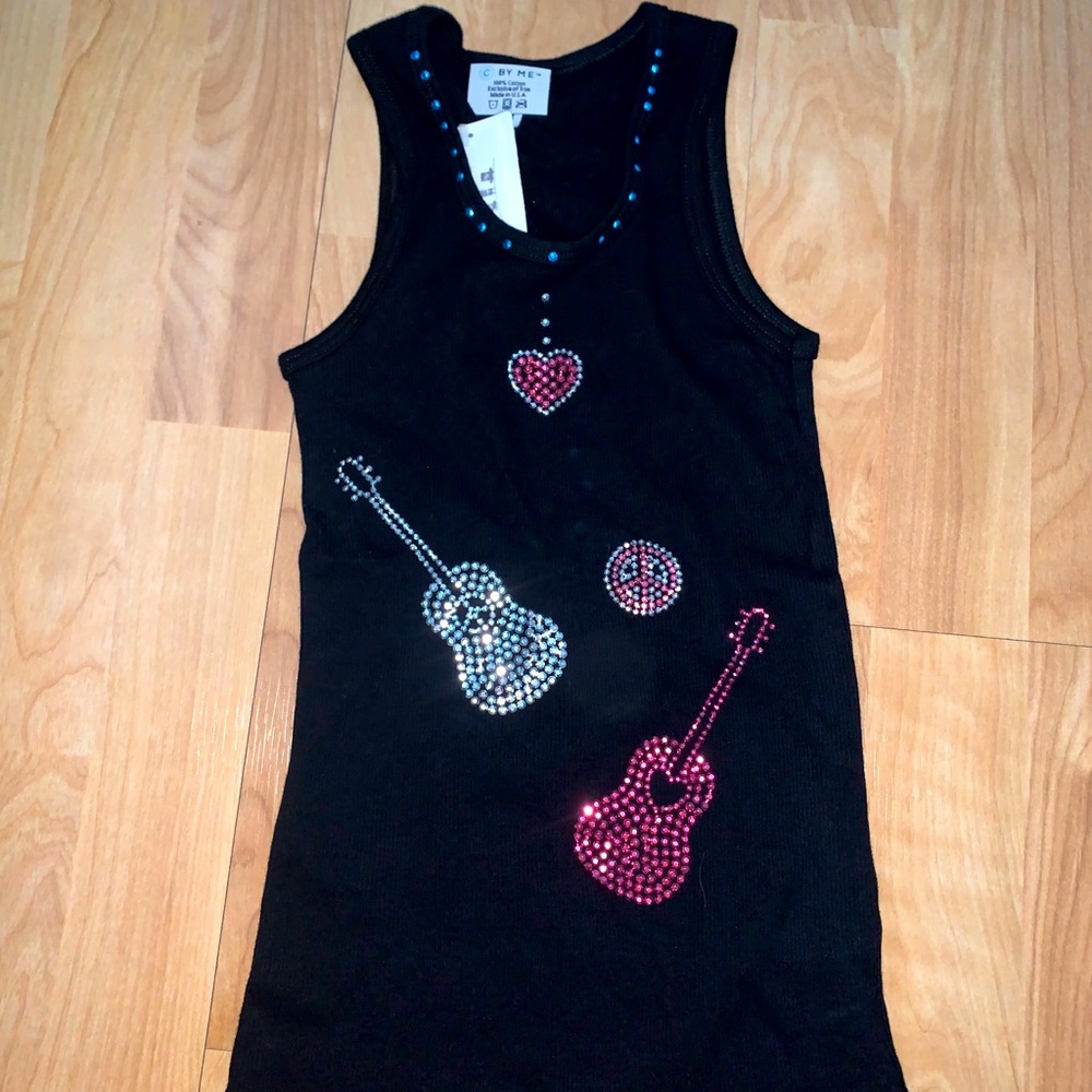 NWT, C By Me: Black Tank Top Size 8 Kids